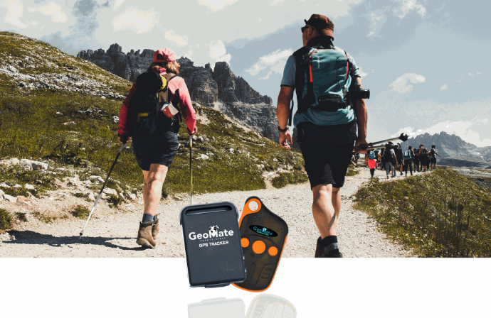 Real-time GPS tracker for trekking with route history and security features.